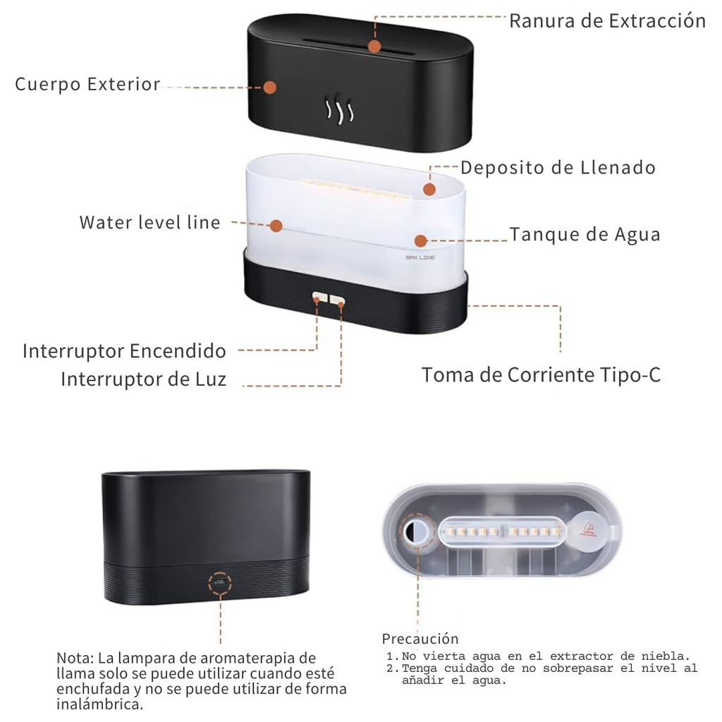 Humidificador de Llama